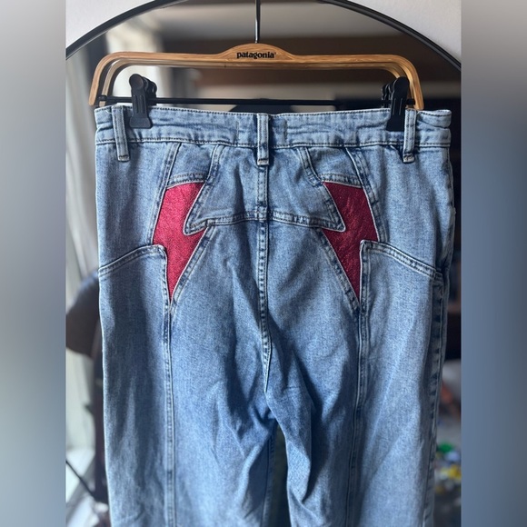 FREE PEOPLE | we the free thunderbird flare jeans | size 32 - Picture 8 of 8